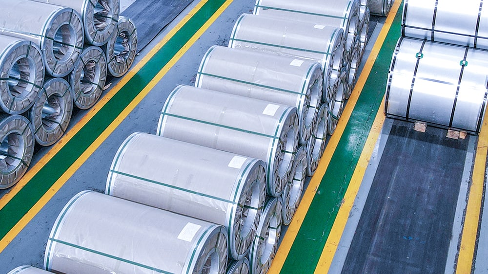 Galvanized coil surface detail