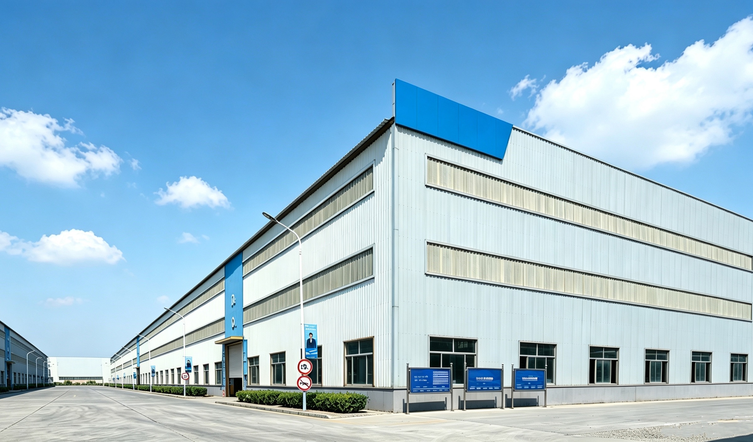 Exterior view of Huiding Steel's production facility